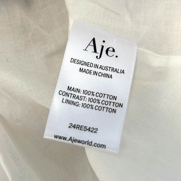 AJE Ayla Strapless Mini Dress – Floral Garden Party Chic Size 6 US/ 10 AU UK - Picture 9 of 12